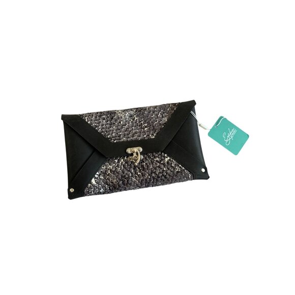 ERIKA LYNN Fish Leather Metallic Handbag Clutch NEW NWT - Picture 11 of 11